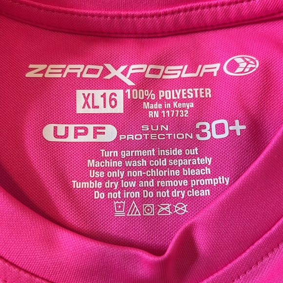 Girls zero exposure swim top size XL - Picture 3 of 3